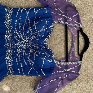 Beautiful blue beaded gown